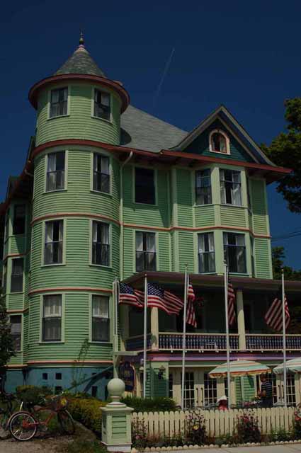 One of many old Victorian homes on Mackinac Island